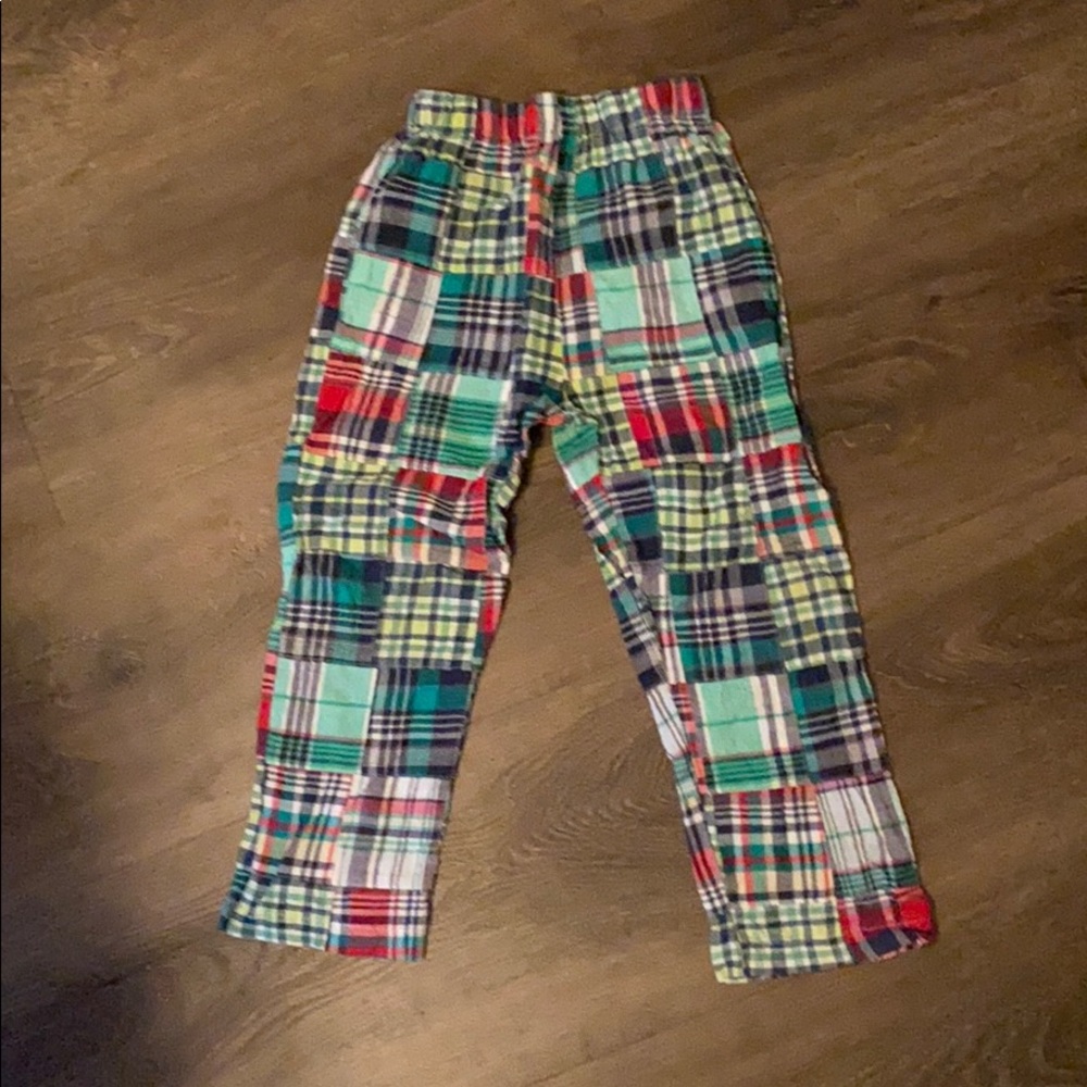 Adorable cotton plaid pants